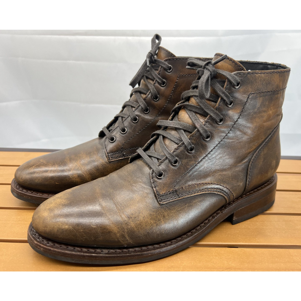 Thursday Boot Company President Everyday Lace Up Ankle Brown Leather Size 9